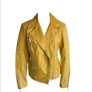 Faux Leather Moto Jacket